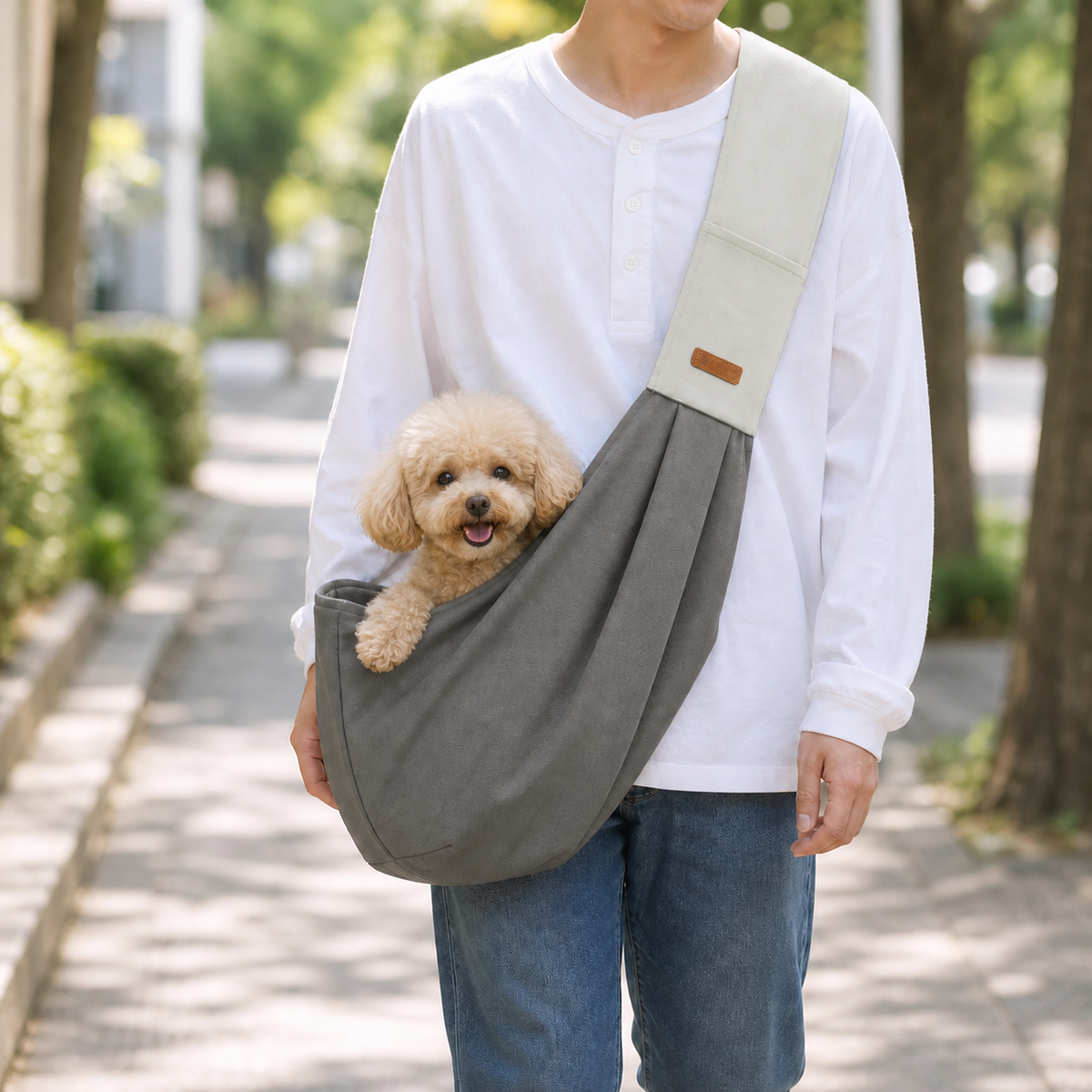 キャンバス ペットスリングバッグ