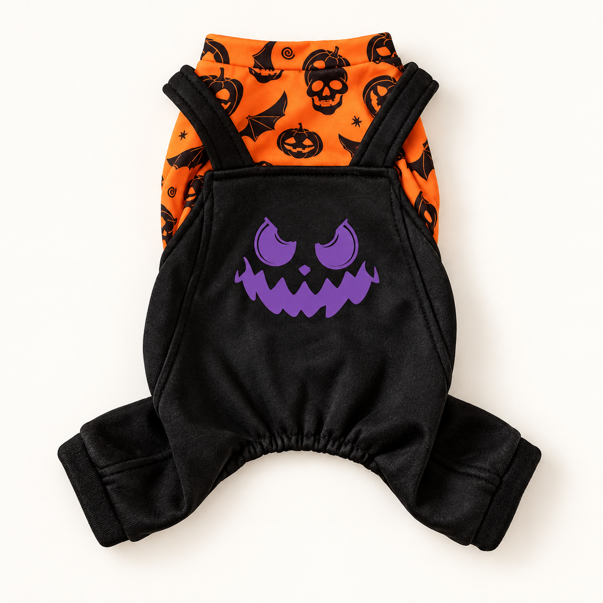ハロウィンオーバーオール パープルフェイス 商品画像