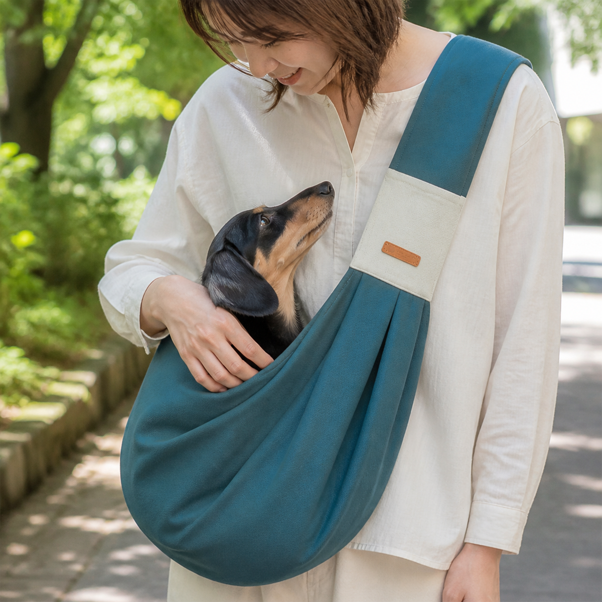 キャンバス ペットスリングバッグ