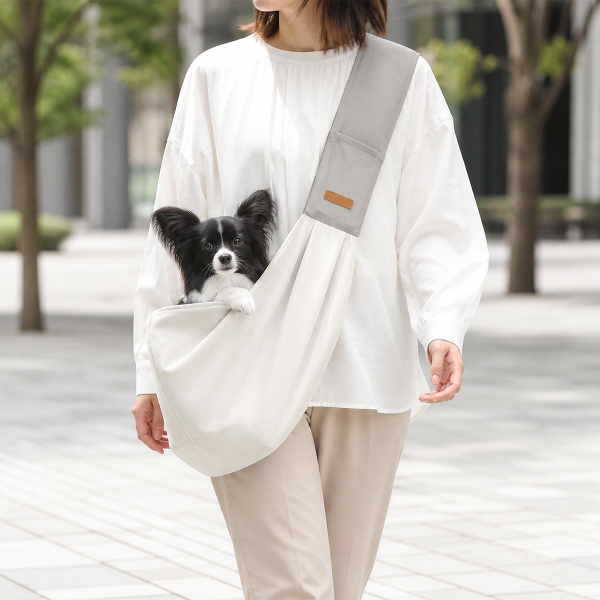 キャンバス ペットスリングバッグ