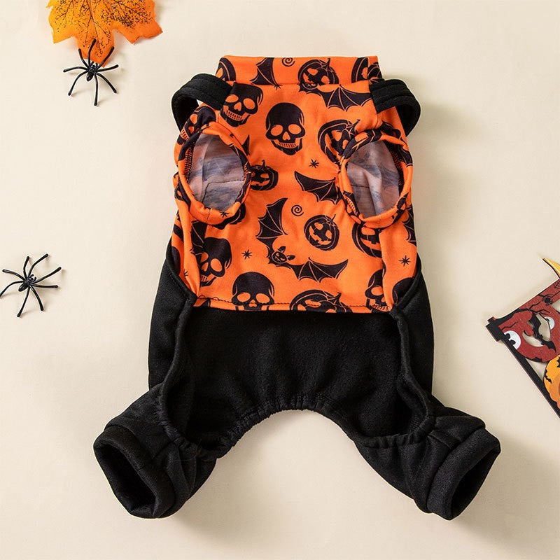 ハロウィンオーバーオール パンプキン 全体