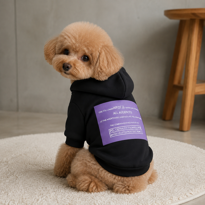 ロゴプリント 犬用パーカー